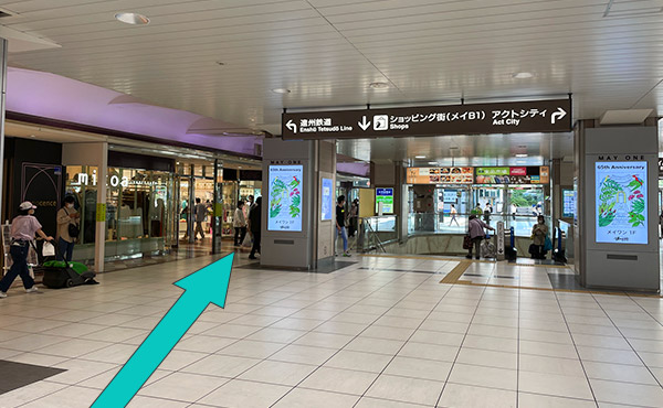 東海道本線 浜松駅からの道順1